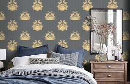 Обои 95861-5 фото в интерьере спальни превью