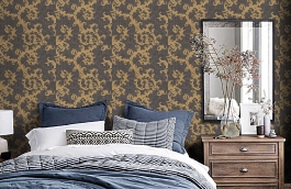 Обои 96231-6 фото в интерьере спальни превью