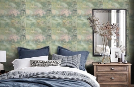 Обои BM27043 фото в интерьере спальни превью