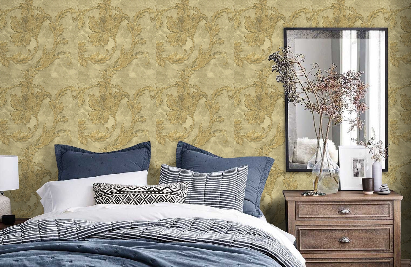 Обои 56919 фото в интерьере спальни