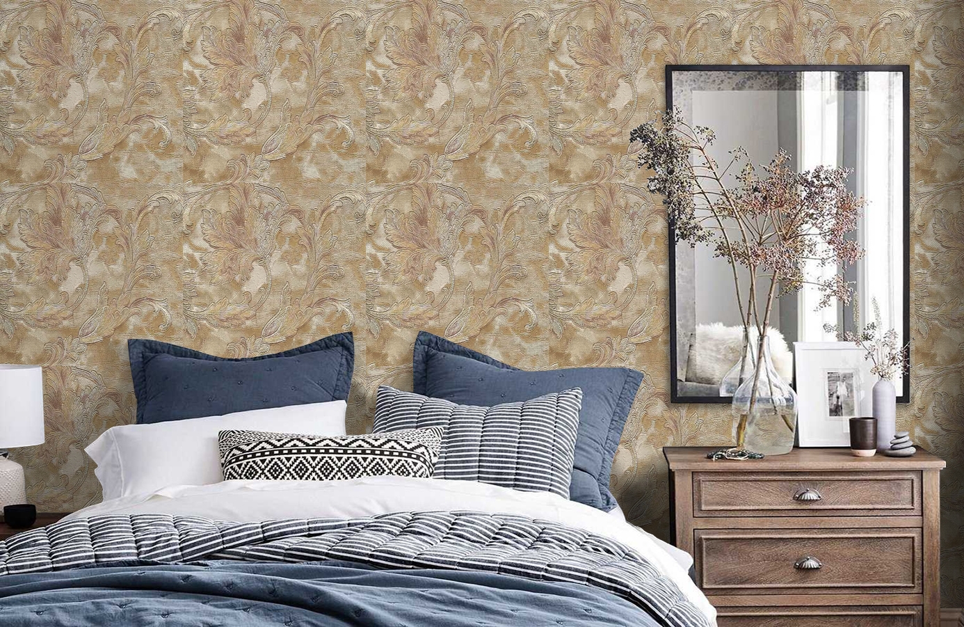 Обои 56920 фото в интерьере спальни