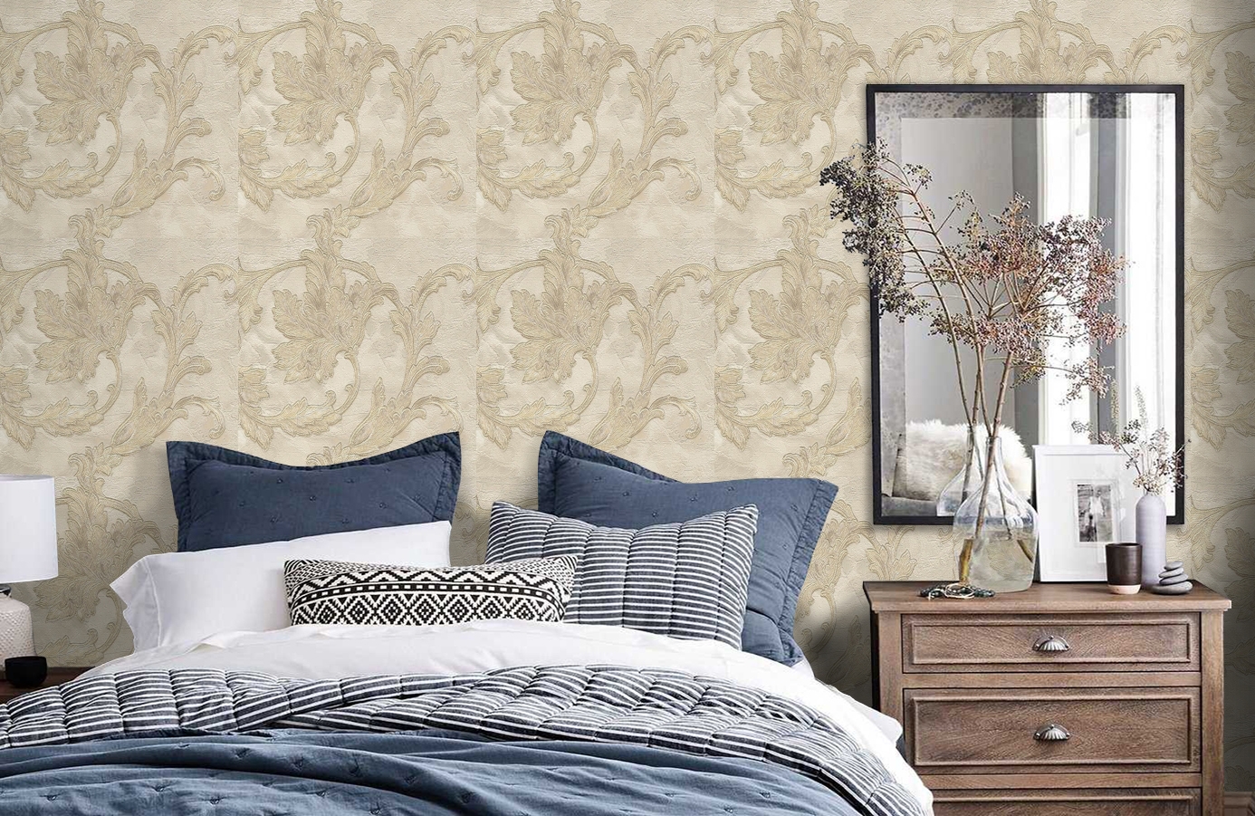 Обои 56925 фото в интерьере спальни