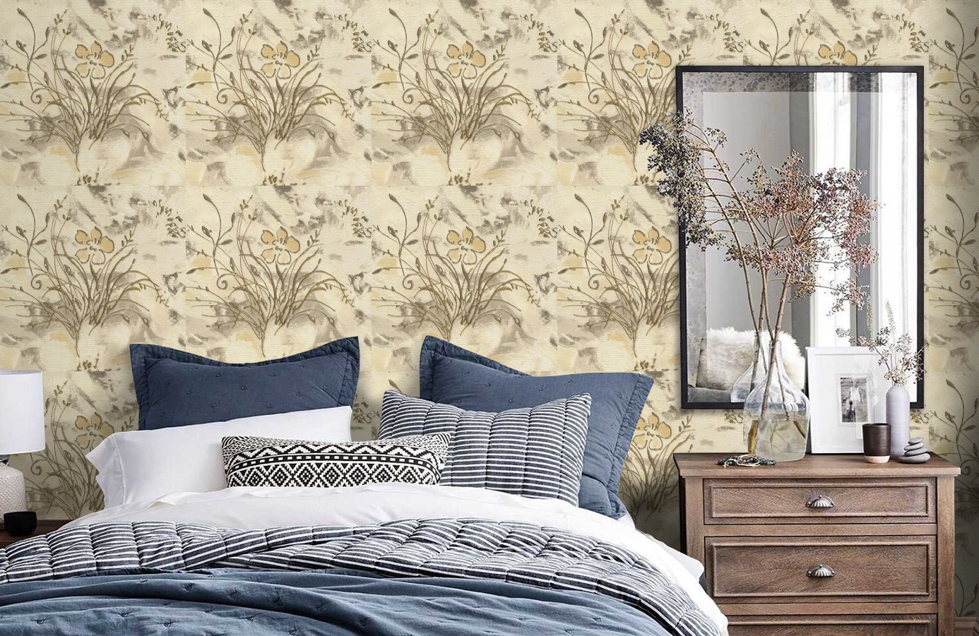 Обои 56947 фото в интерьере спальни