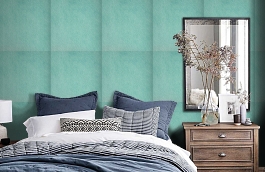 Обои VP-625-18 фото в интерьере спальни превью