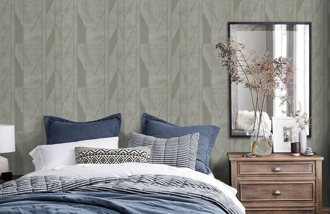 Обои Z44817 фото в интерьере спальни Обои Z44817 фото в интерьере спальни