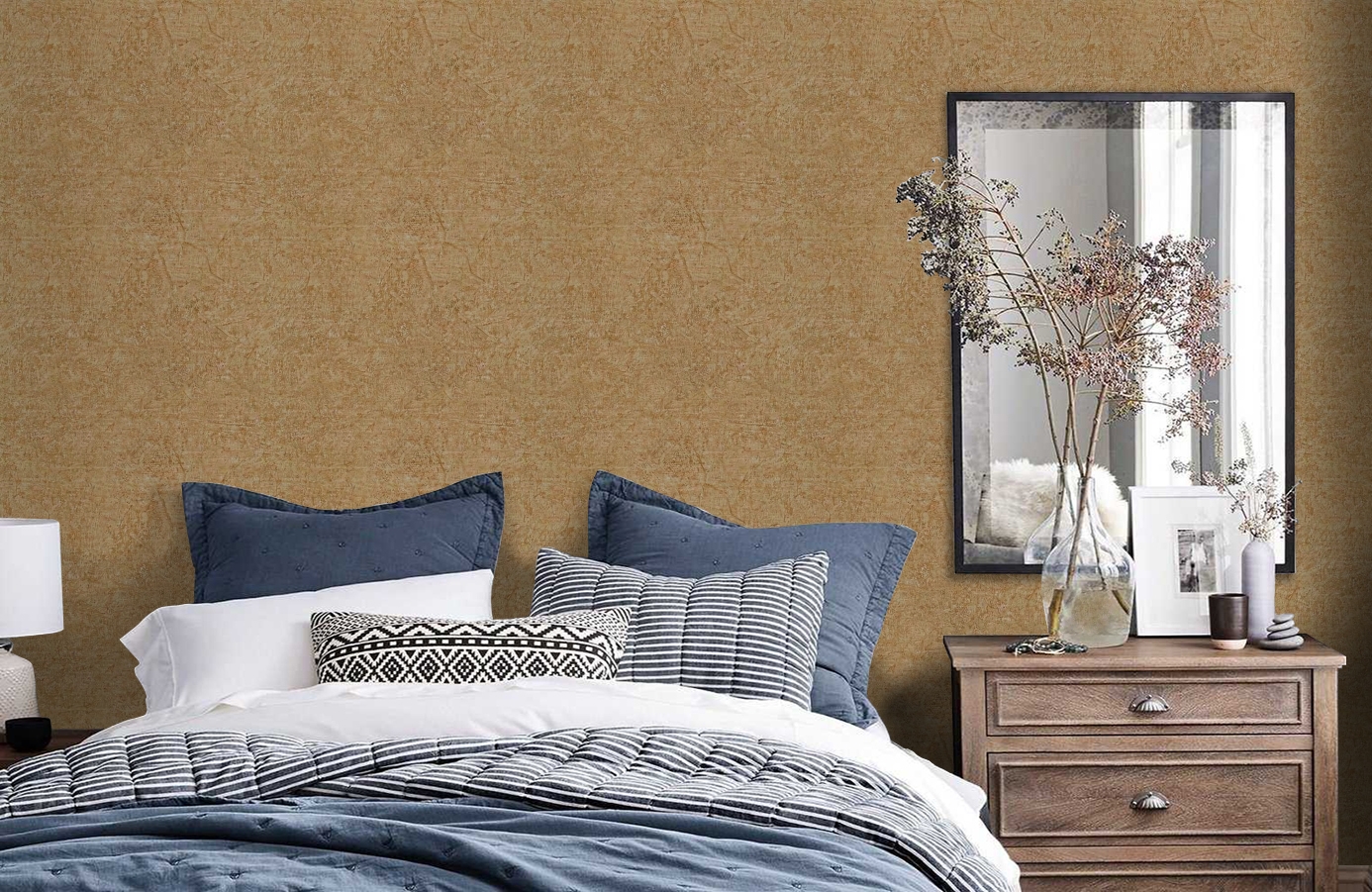 Обои 12007 фото в интерьере спальни