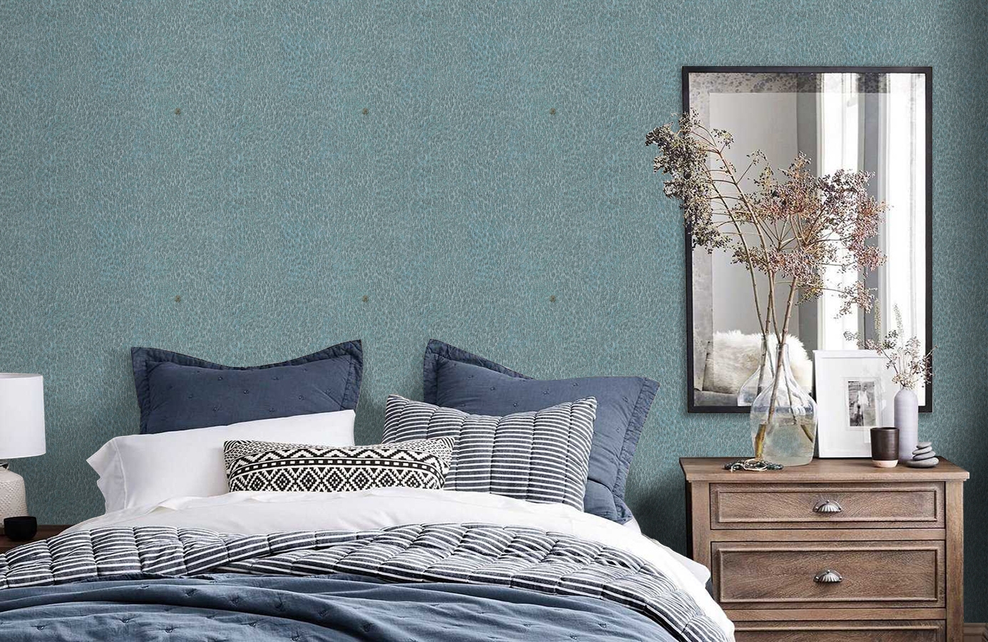 Обои 17087 фото в интерьере спальни