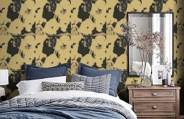 Обои 23003-3 фото в интерьере спальни превью