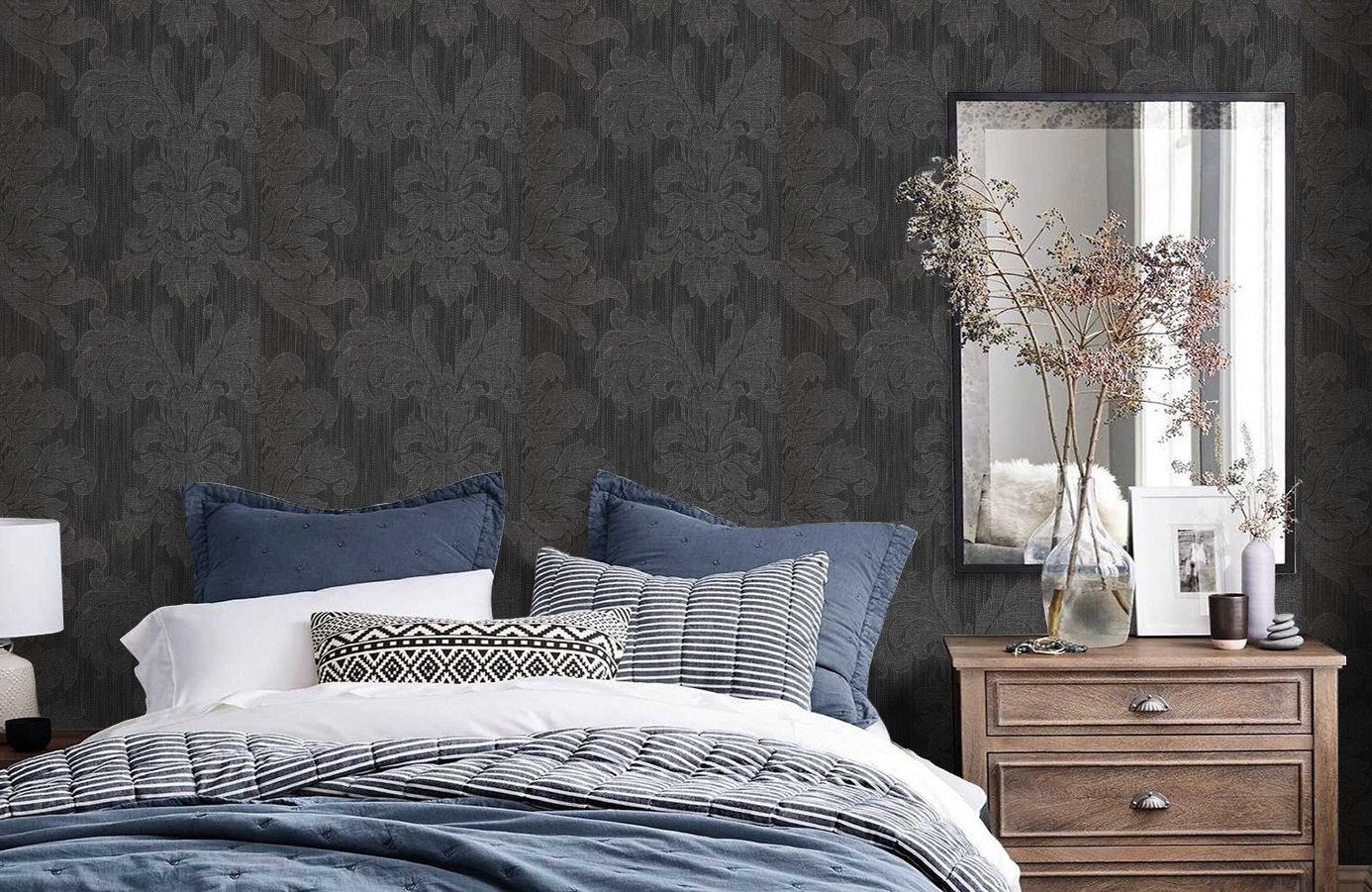 Обои 275007 фото в интерьере спальни