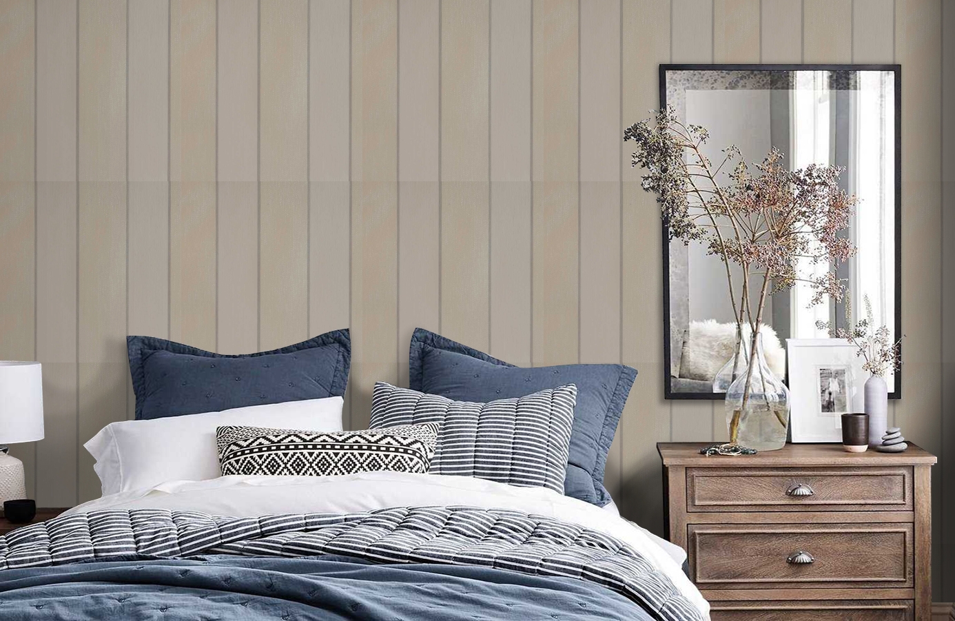 Обои 275008 фото в интерьере спальни