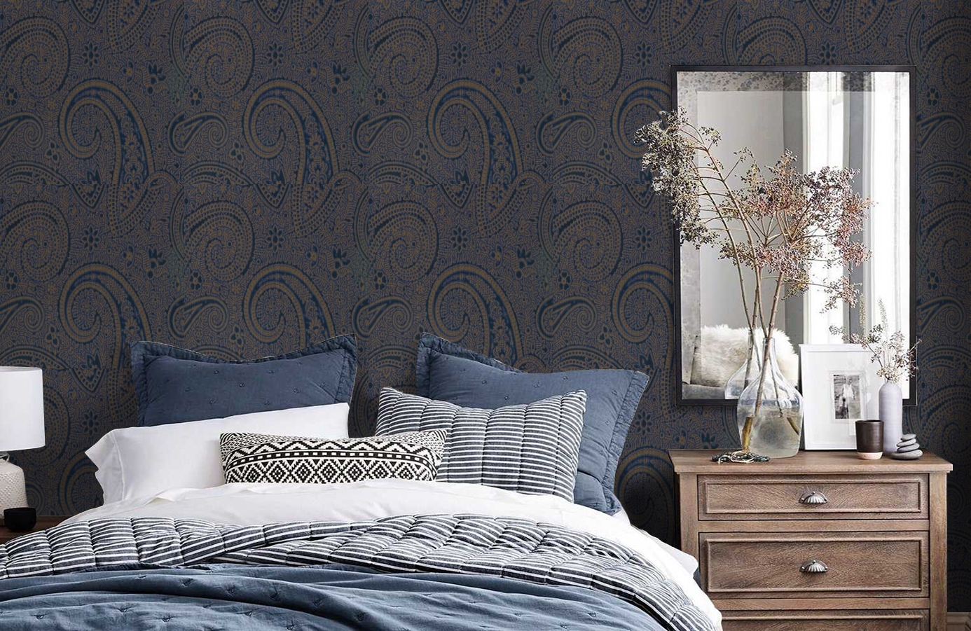 Обои 275027 фото в интерьере спальни