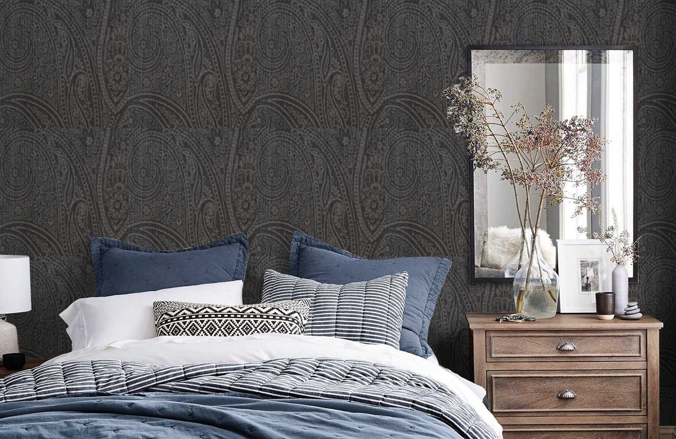 Обои 275028 фото в интерьере спальни