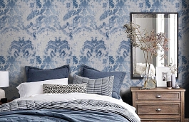 Обои 330002 фото в интерьере спальни превью