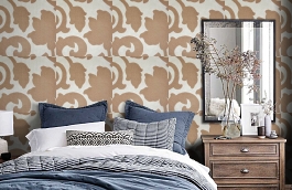 Обои 400004 фото в интерьере спальни превью