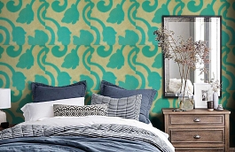 Обои 400012 фото в интерьере спальни превью