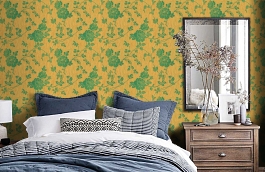 Обои 400027 фото в интерьере спальни превью