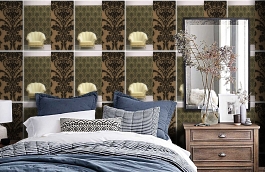 Обои 500015 фото в интерьере спальни превью