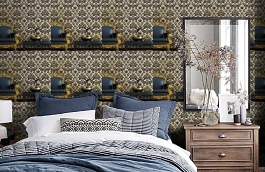 Обои 700006 фото в интерьере спальни превью