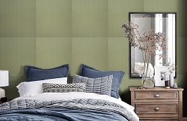Обои 9760G1 фото в интерьере спальни превью