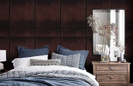 Обои HM17101 фото в интерьере спальни превью