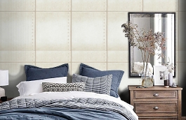 Обои HM17106 фото в интерьере спальни превью