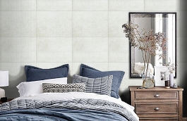 Обои HM17122 фото в интерьере спальни превью