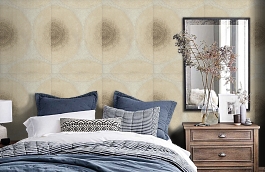 Обои HM17144 фото в интерьере спальни превью