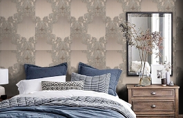 Обои LA16138 фото в интерьере спальни превью