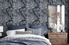 Обои VE165001 фото в интерьере спальни превью