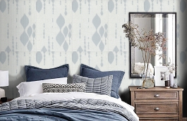 Обои ZS16316 фото в интерьере спальни превью