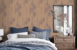 Обои ZS16317 фото в интерьере спальни превью