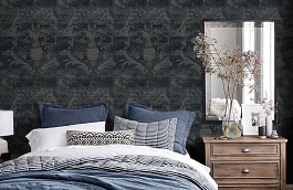Обои ZS16346 фото в интерьере спальни превью