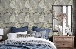 Обои 17735 фото в интерьере спальни превью