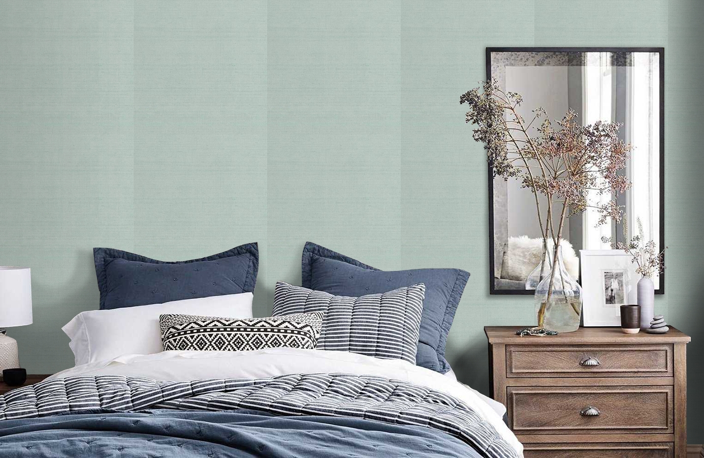 Обои 17762 фото в интерьере спальни