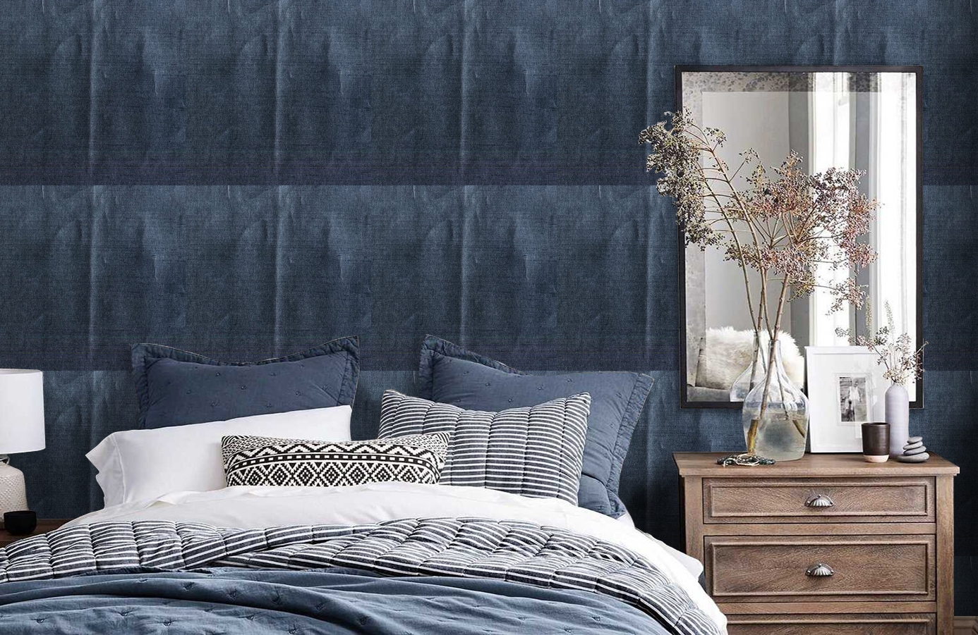 Обои 17810 фото в интерьере спальни