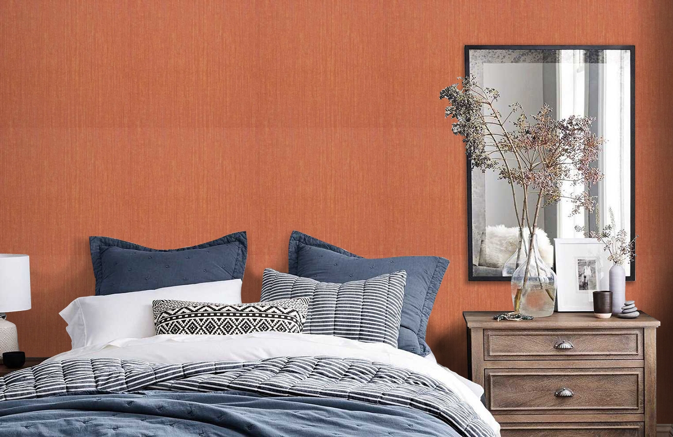 Обои 72401402 фото в интерьере спальни