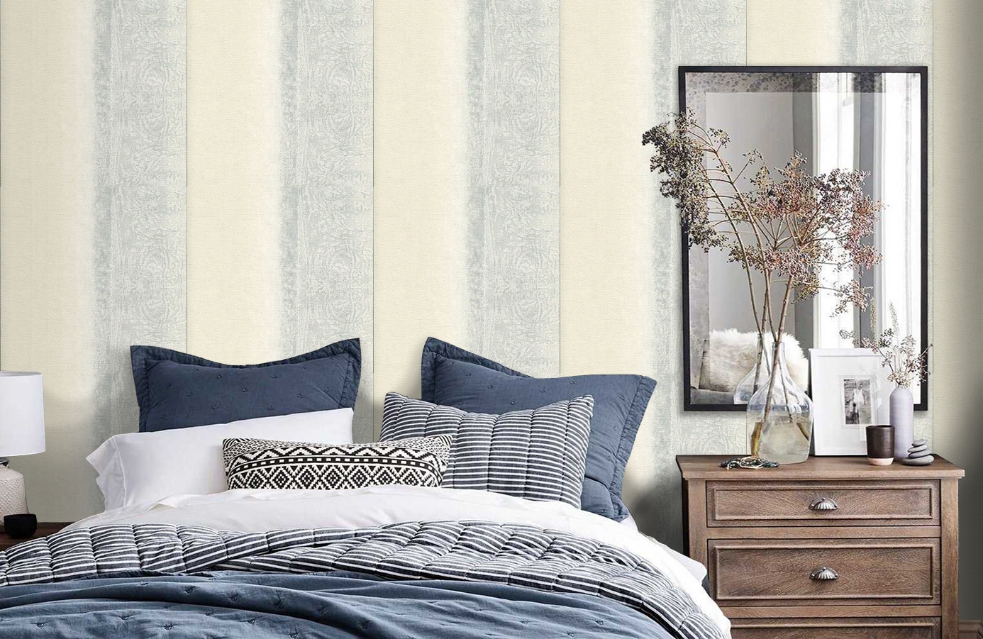 Обои 72430172 фото в интерьере спальни