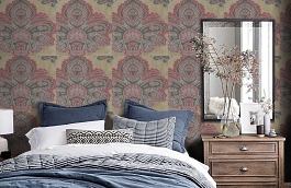 Обои CER303 фото в интерьере спальни превью