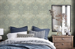 Обои CER305 фото в интерьере спальни превью