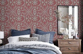 Обои CER502 фото в интерьере спальни превью