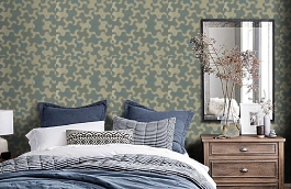 Обои ELE502 фото в интерьере спальни превью