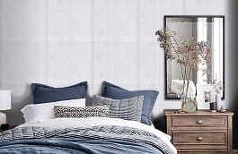 Обои ICO101 фото в интерьере спальни превью