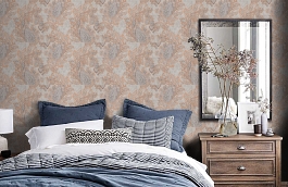 Обои 2005 фото в интерьере спальни превью