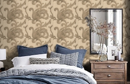 Обои 3517 фото в интерьере спальни превью