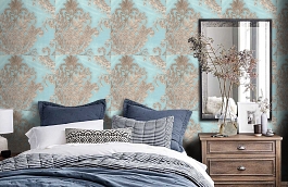 Обои 4245 фото в интерьере спальни превью