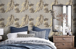 Обои 4334 фото в интерьере спальни превью