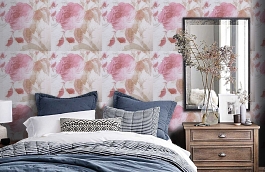 Обои 4338 фото в интерьере спальни превью