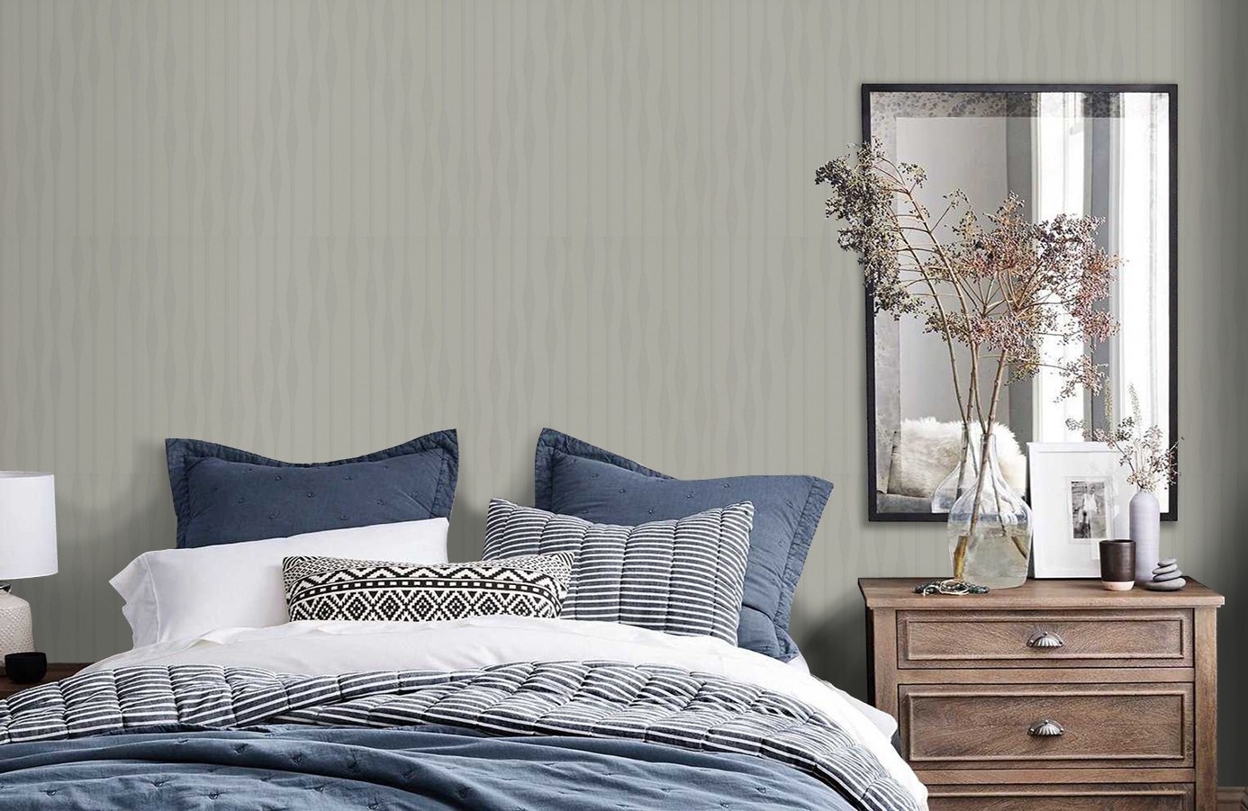 Обои Z90021 фото в интерьере спальни