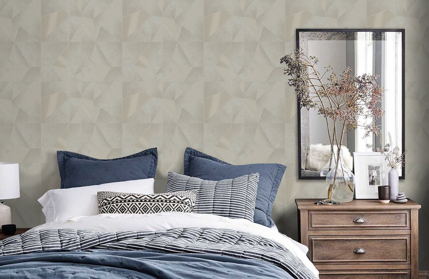 Обои Z90027 фото в интерьере спальни