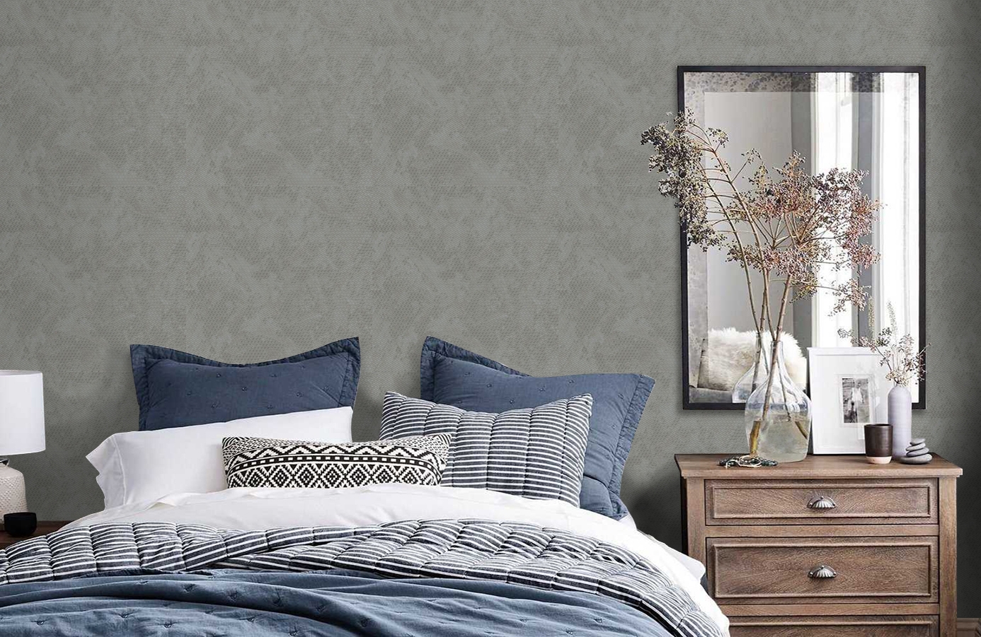 Обои Z90030 фото в интерьере спальни